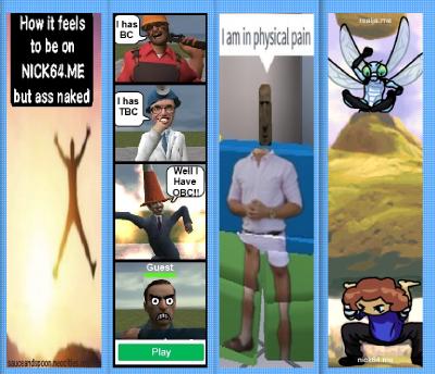 A small assortment of the ads on nick64.me