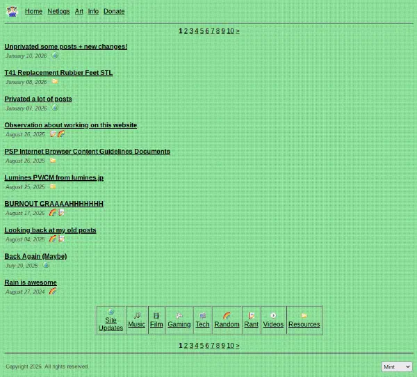 The new tag sorting system with the new icons.