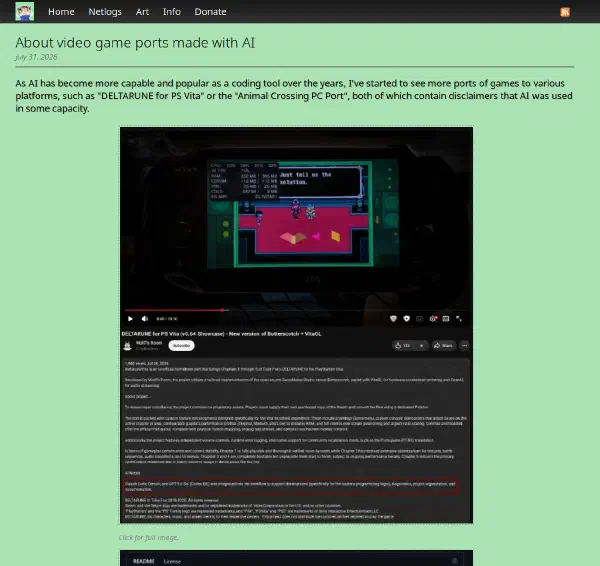 A screenshot of the new website design