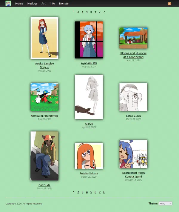 A screenshot of the new website design