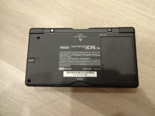 Bottom of red DS Lite. Incredibly mint condition.