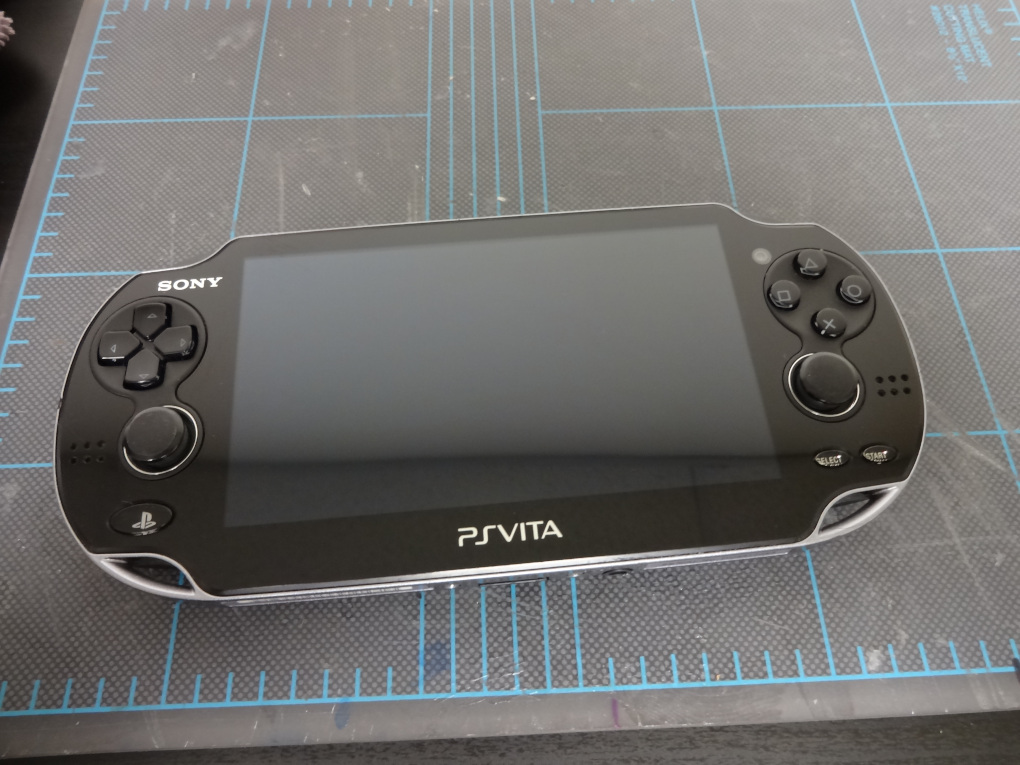 The front of the Vita, now cleaned